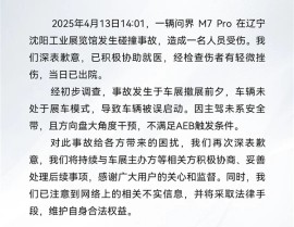 不能开通花呗的原因问界M7展览时被误启动致事故：为何不系安全带AEB无法触发